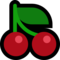 Cherries emoji on Microsoft